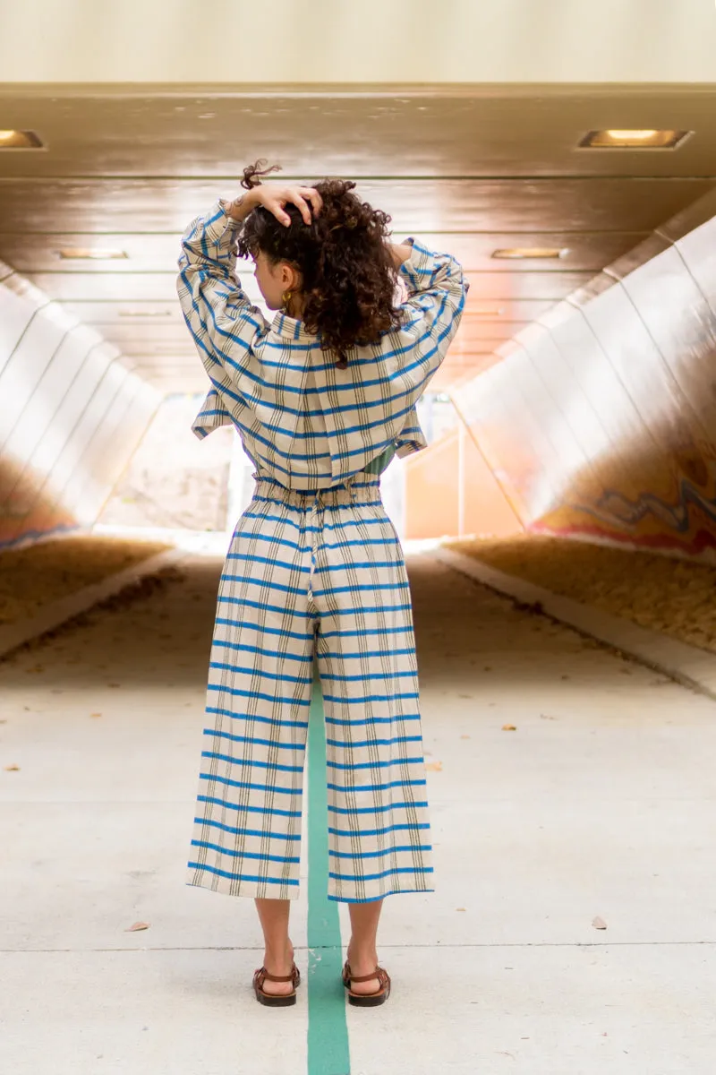 Cropped Shirt - Checkmate Print