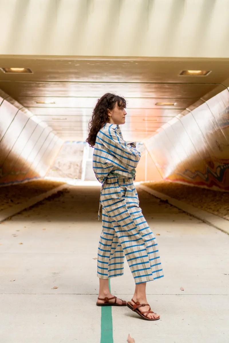 Cropped Shirt - Checkmate Print