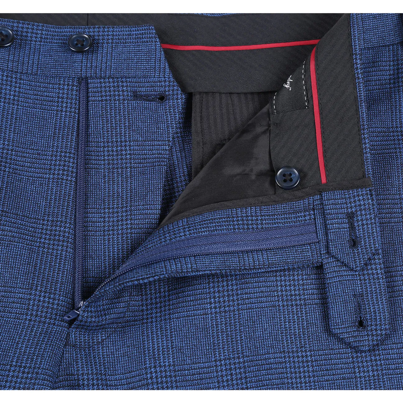 ENGLISH LAUNDRY Wool Blue Checked Notch Suit 52-50-095