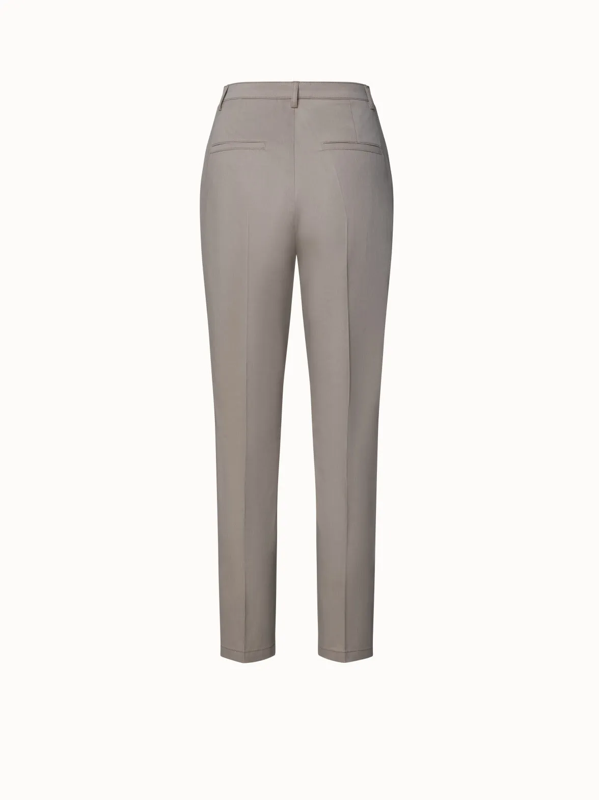 Freda 7/8 Tapered Hose aus Baumwoll-Stretch-Satin