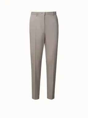 Freda 7/8 Tapered Hose aus Baumwoll-Stretch-Satin