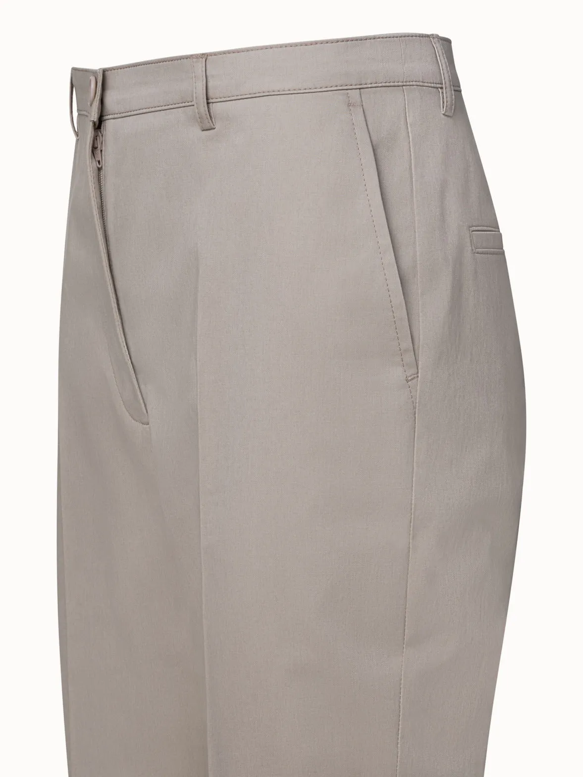 Freda 7/8 Tapered Hose aus Baumwoll-Stretch-Satin