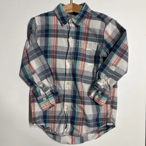 Gap Kids Plaid LS Button Up - 4/5