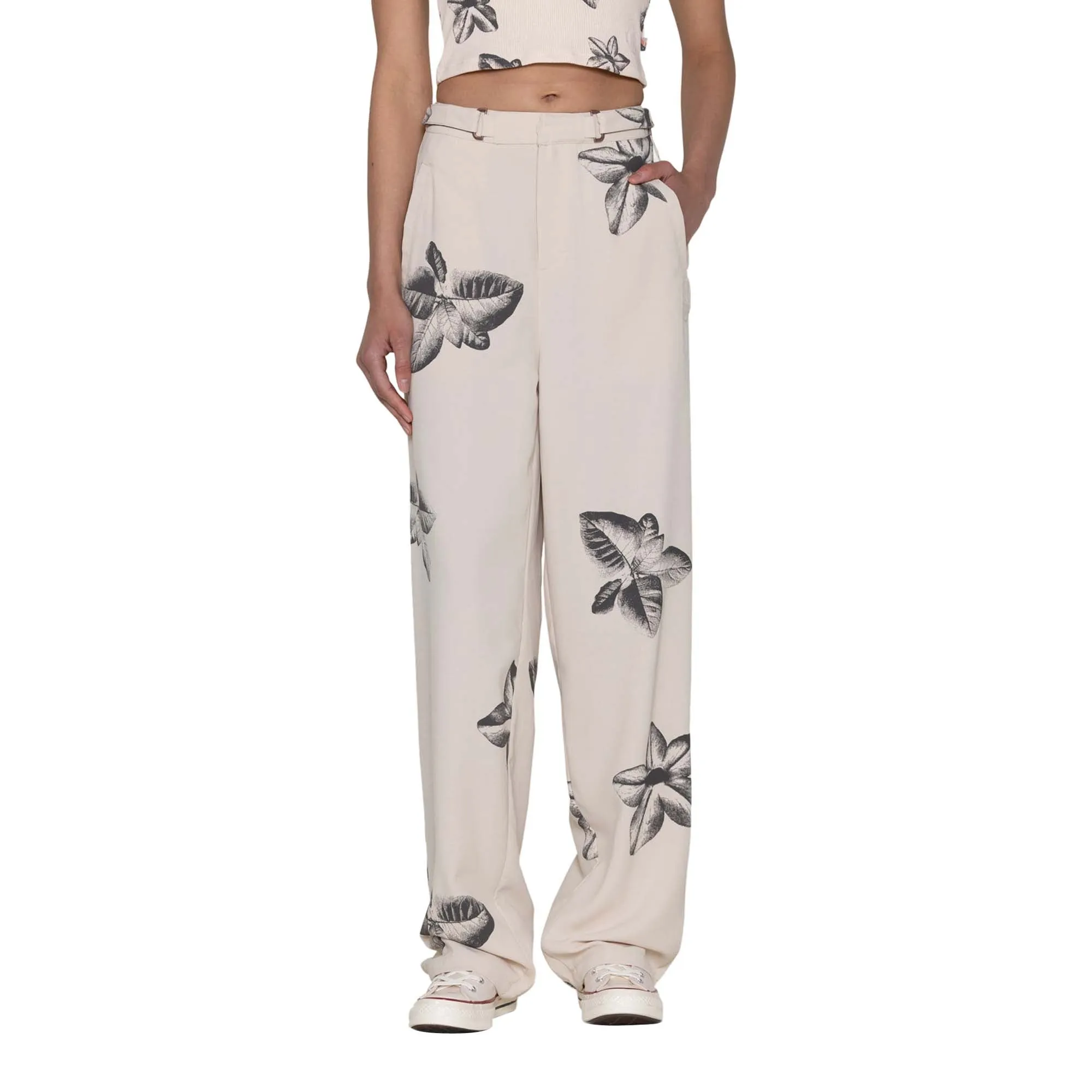 Honor The Gift Womens Floral Print Trousers