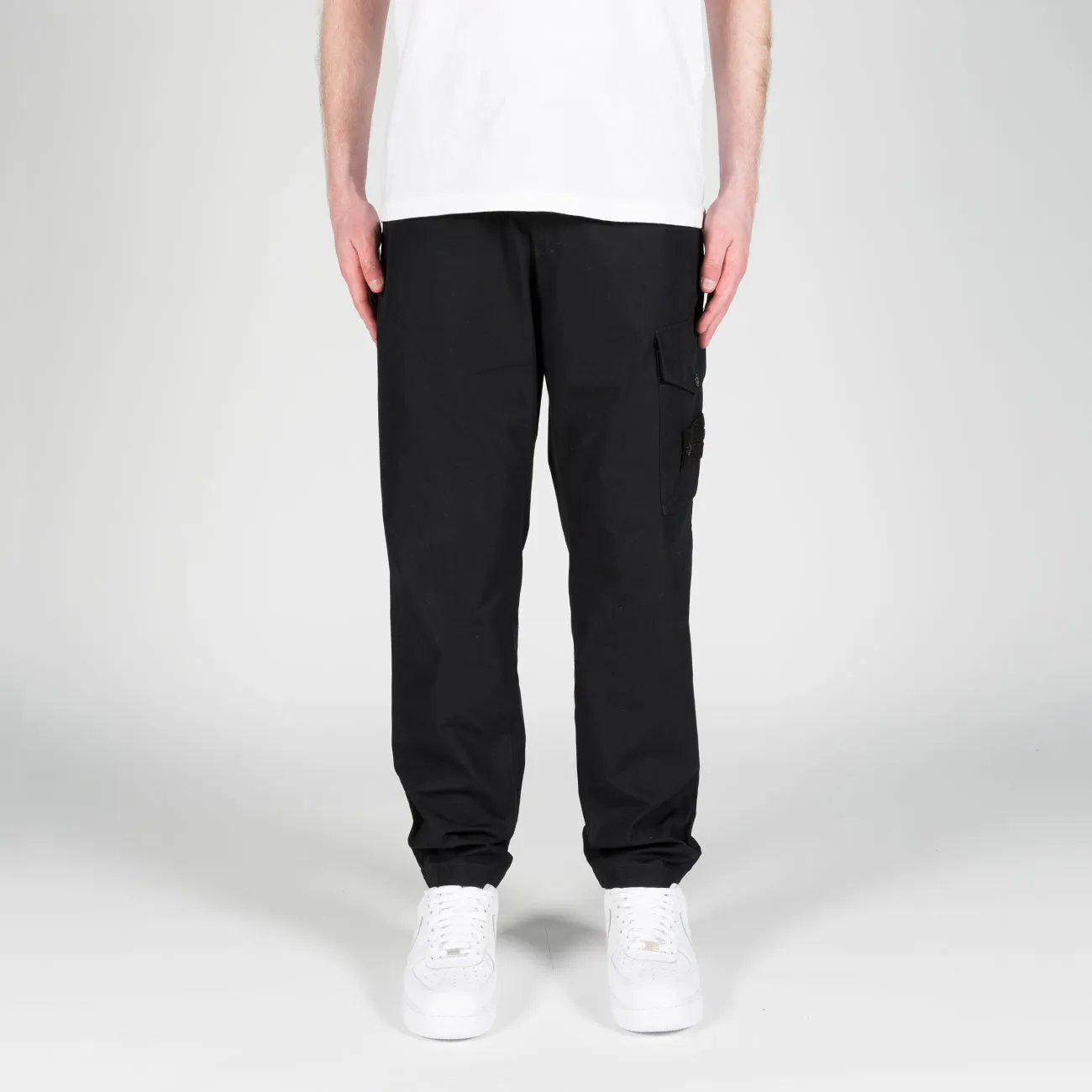 PANTS CARGO GHOST PATCH REGULAR TAPERED BLACK 2977