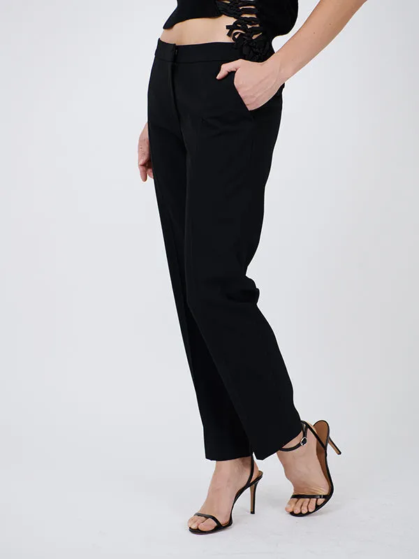 Poumas Pant in Black