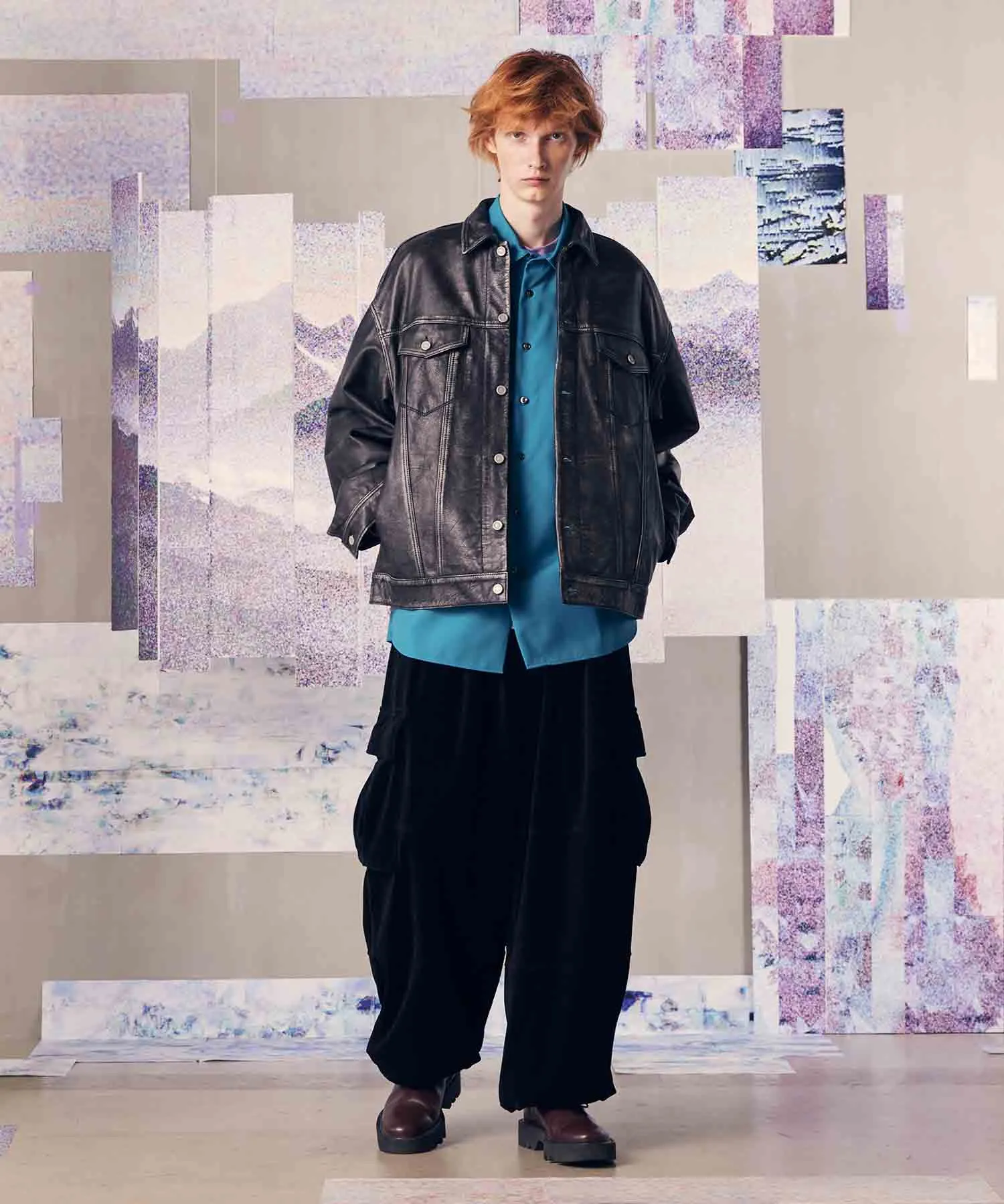 Prime-Wide Velor Cargo Pants