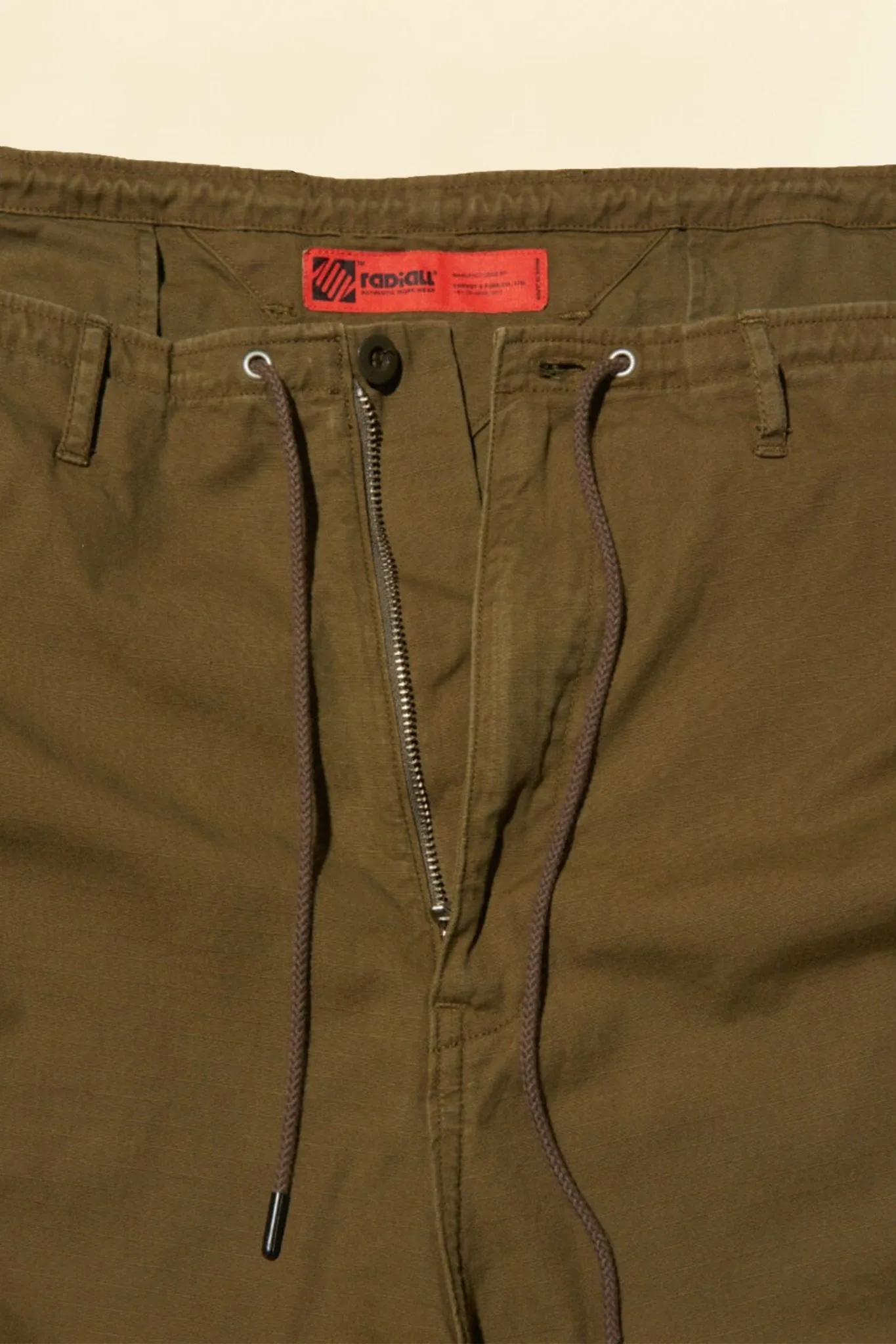 Radiall Clan Wide Fit Khaki Cargo Pants - Comfortable Fit and Durable Design