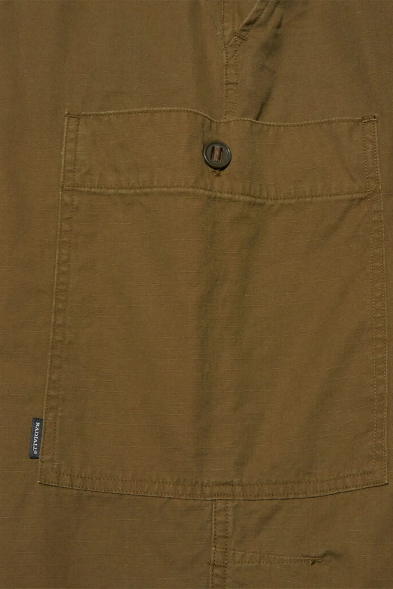 Radiall Clan Wide Fit Khaki Cargo Pants - Comfortable Fit and Durable Design