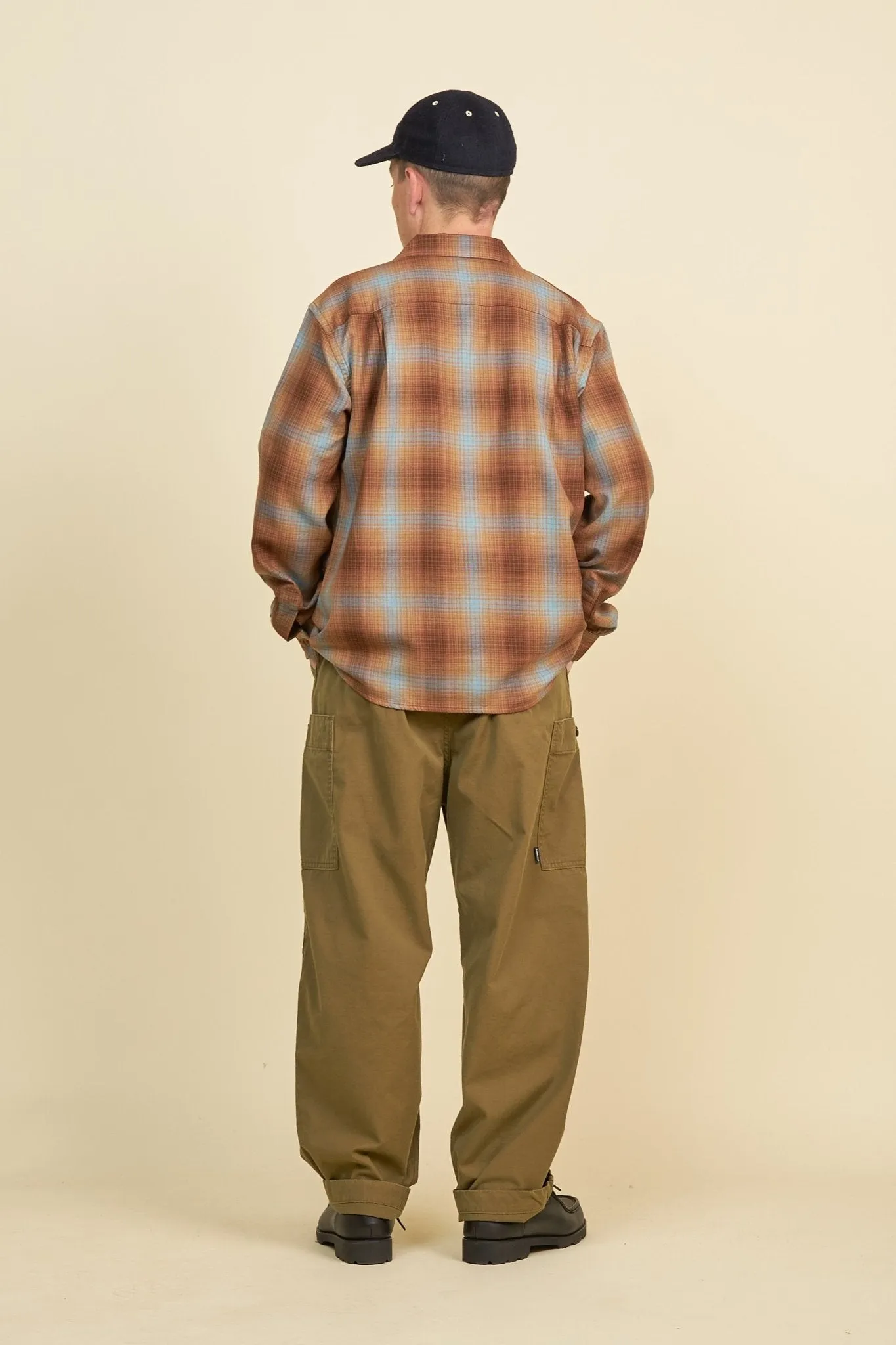 Radiall Clan Wide Fit Khaki Cargo Pants - Comfortable Fit and Durable Design