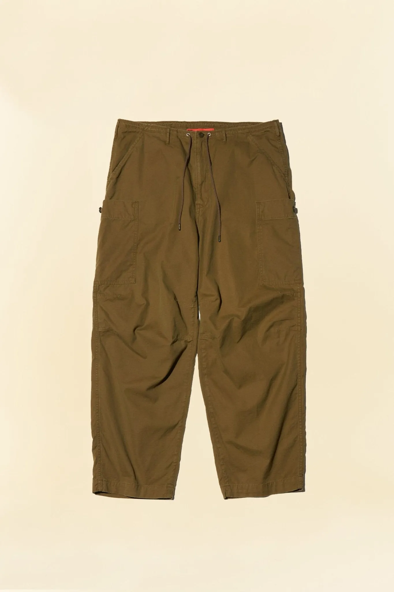 Radiall Clan Wide Fit Khaki Cargo Pants - Comfortable Fit and Durable Design