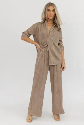 Rianne Mocha Textured Set - Final Sale
