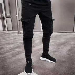 Skinny Side Pockets Fashion Jeans Pants