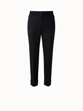 Tapered 7/8 Hose aus Woll-Stretch-Flanell