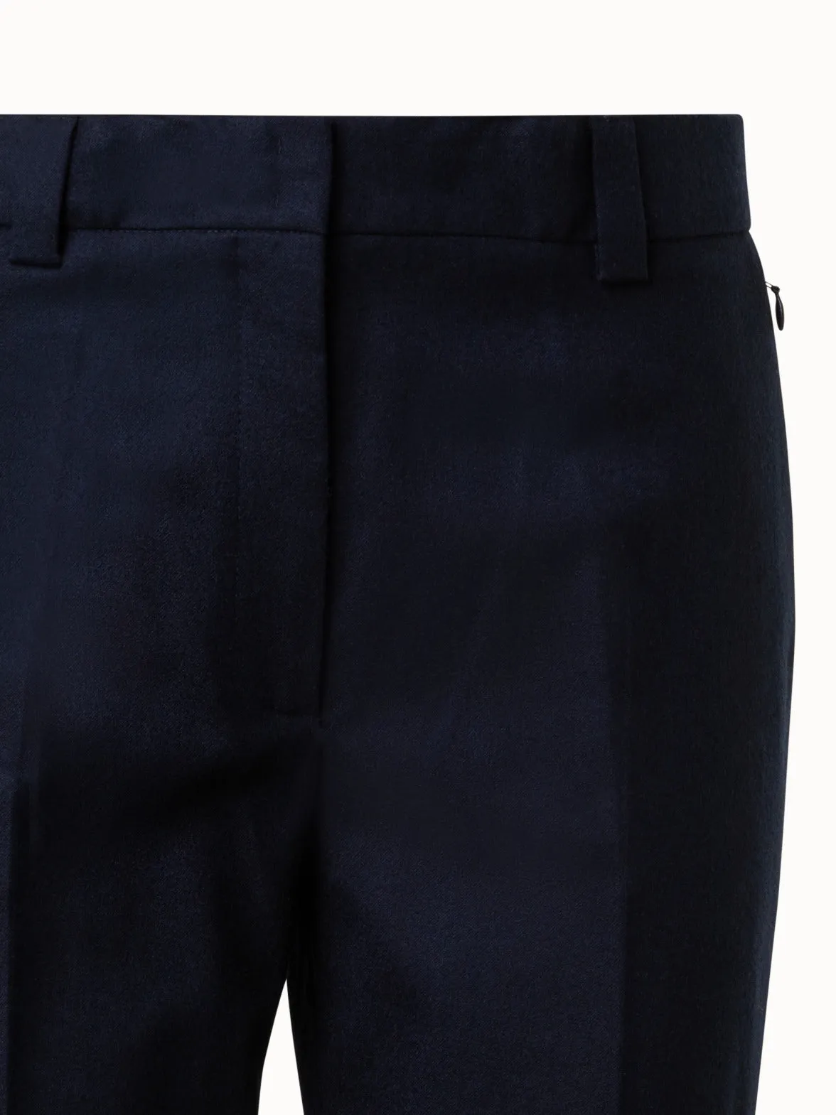 Tapered 7/8 Hose aus Woll-Stretch-Flanell