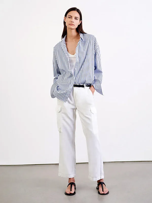 Yannic Cargo Pant in White